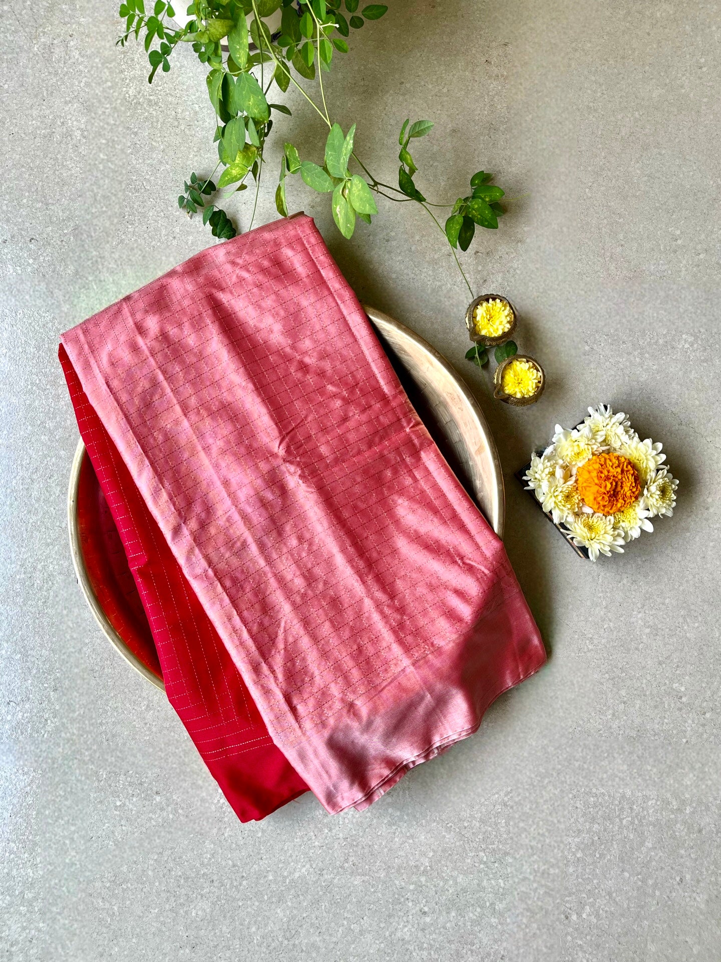 Arani pattu half & half saree