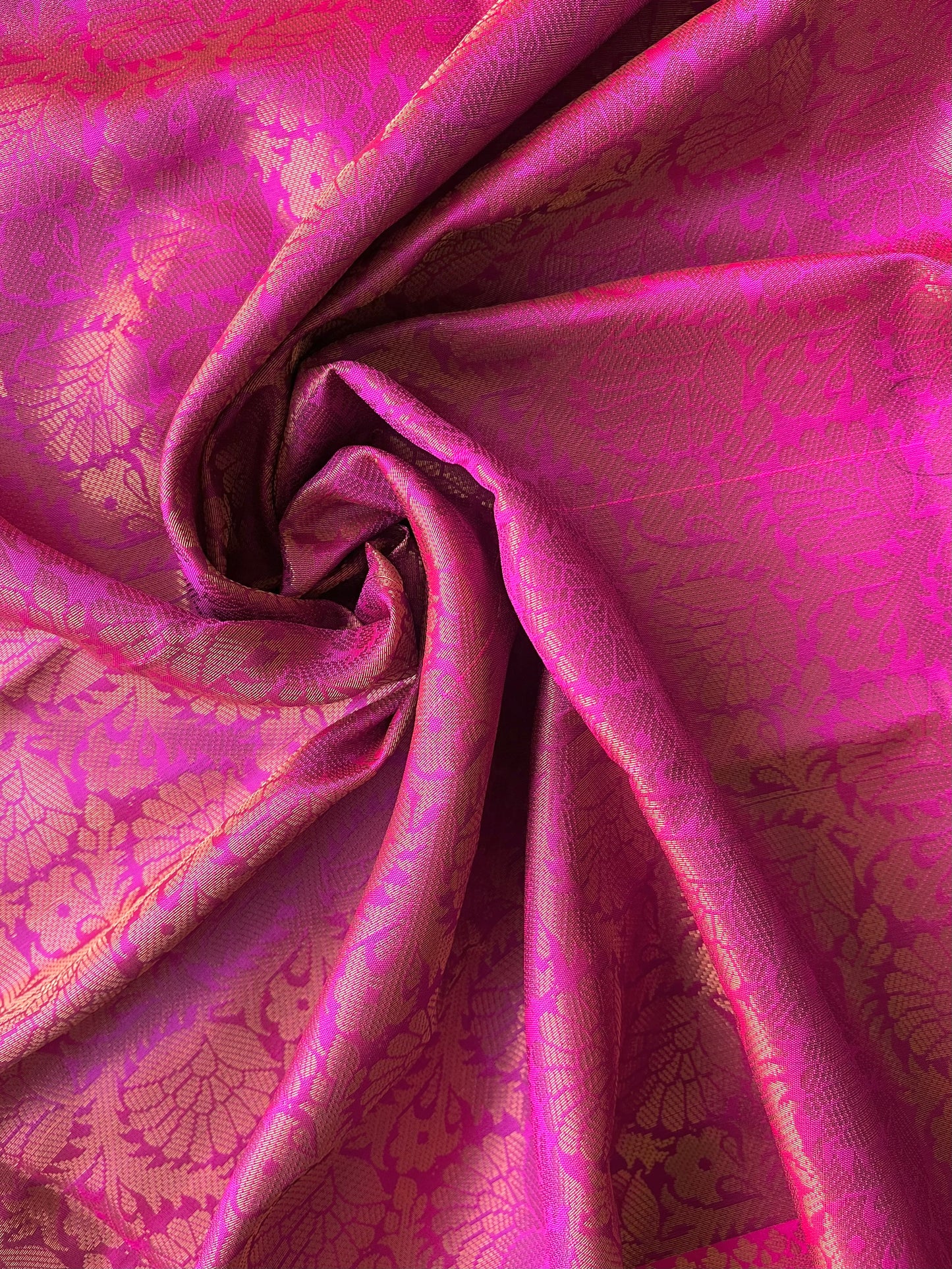 Brocade peacock green saree