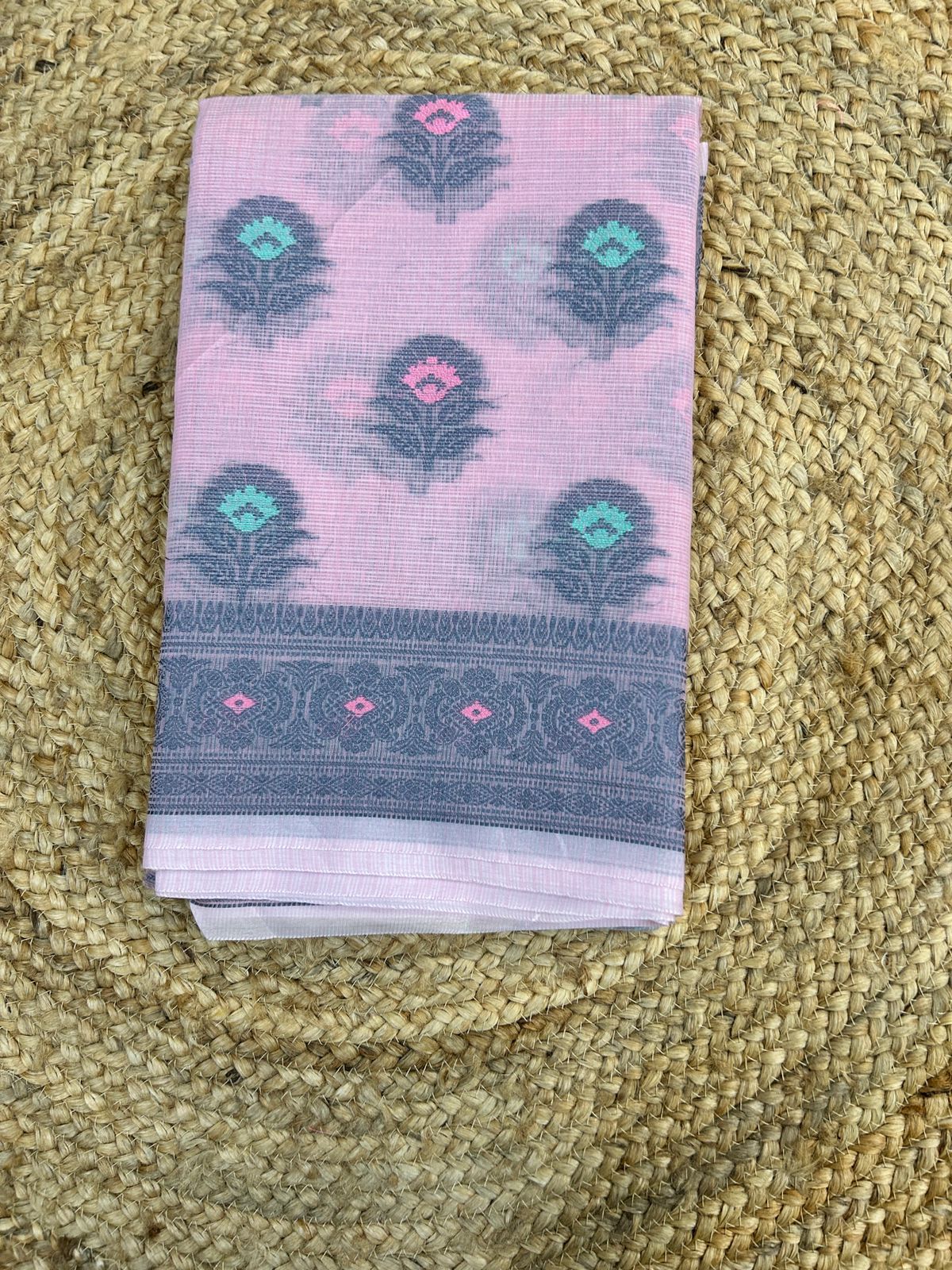Kota Doriya Pink Saree