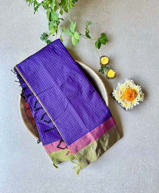 Arani Pattu purple saree