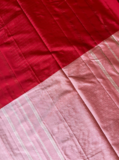 Arani pattu half & half saree