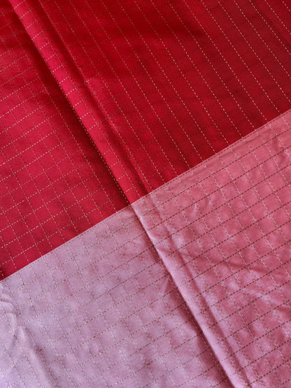 Arani pattu half & half saree