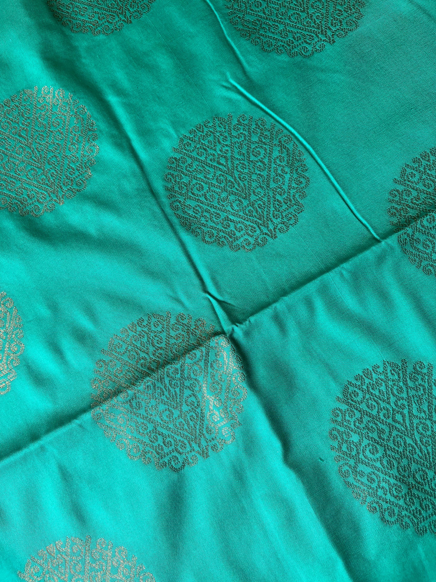 Brocade blue saree