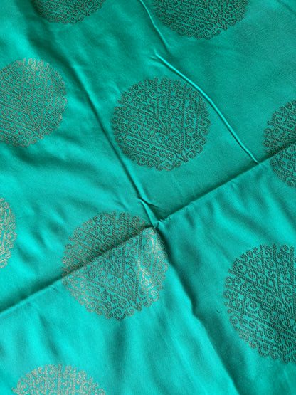 Brocade blue saree
