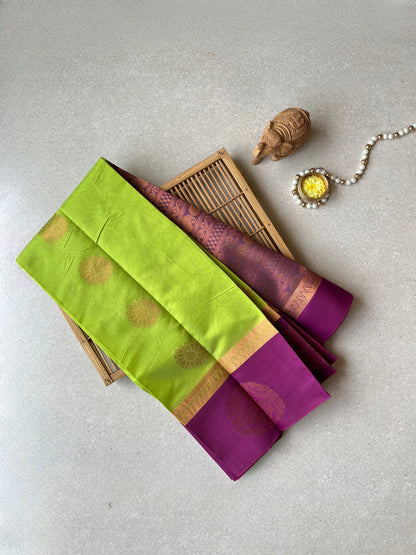 Tissue Silk Green Saree