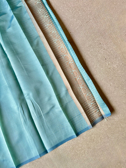 Semi Silk Magenta purple saree