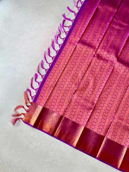 Semi silk pista green saree