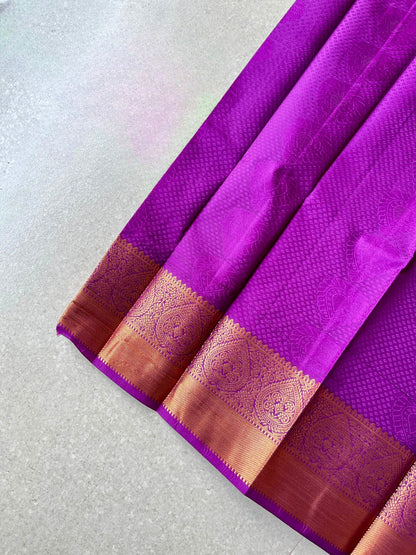 Semi silk pista green saree