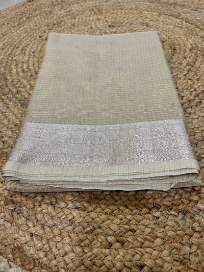 Tissue Silk In Gold Shade Saree
