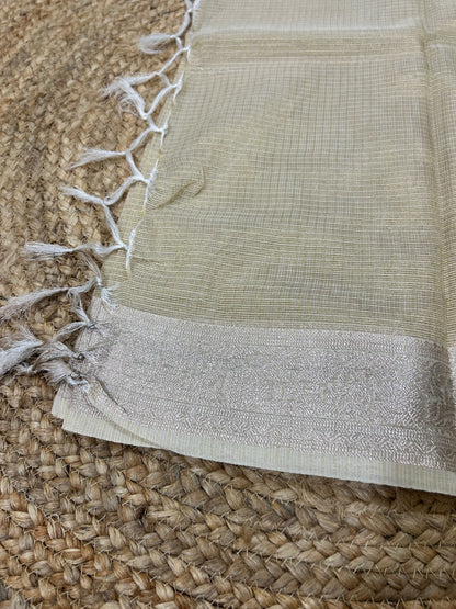 Tissue Silk In Gold Shade Saree