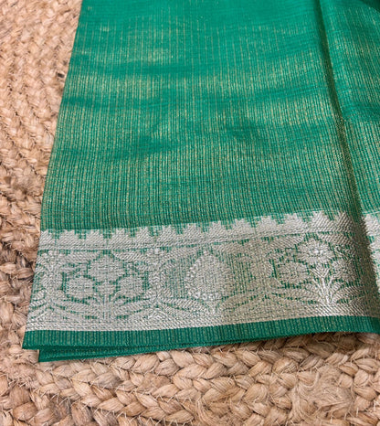 Tissue Silk Green Saree