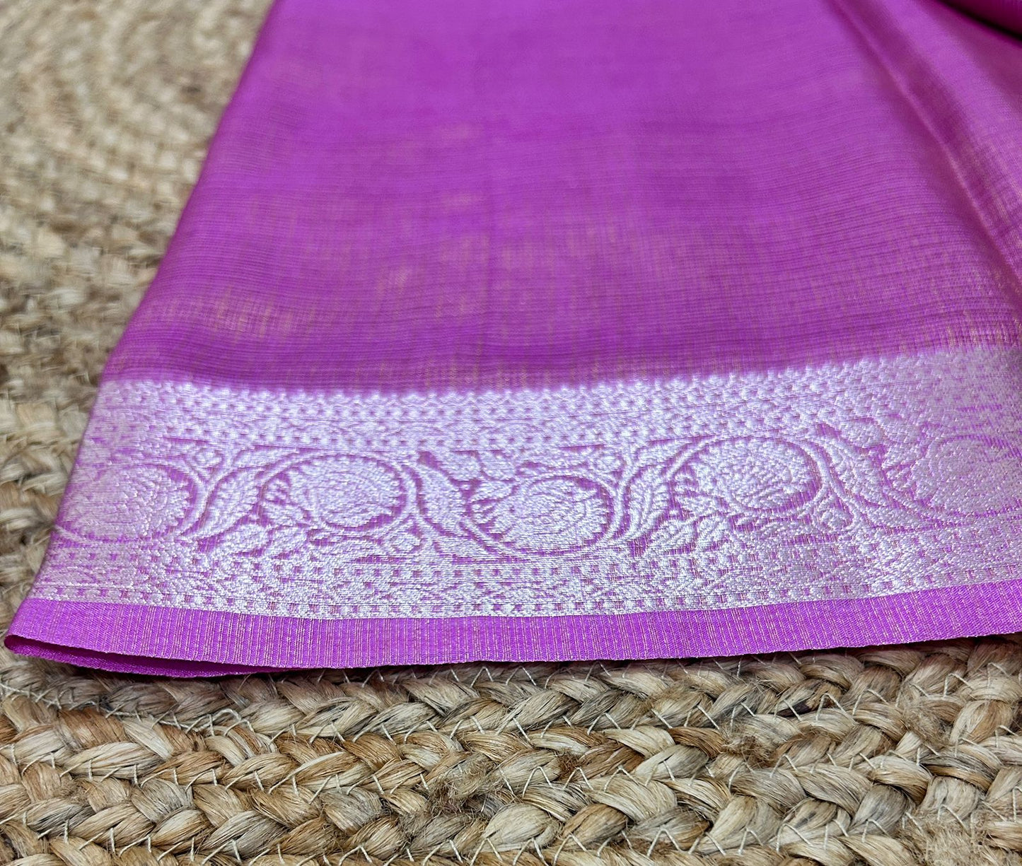Tissue Silk Lavender Saree