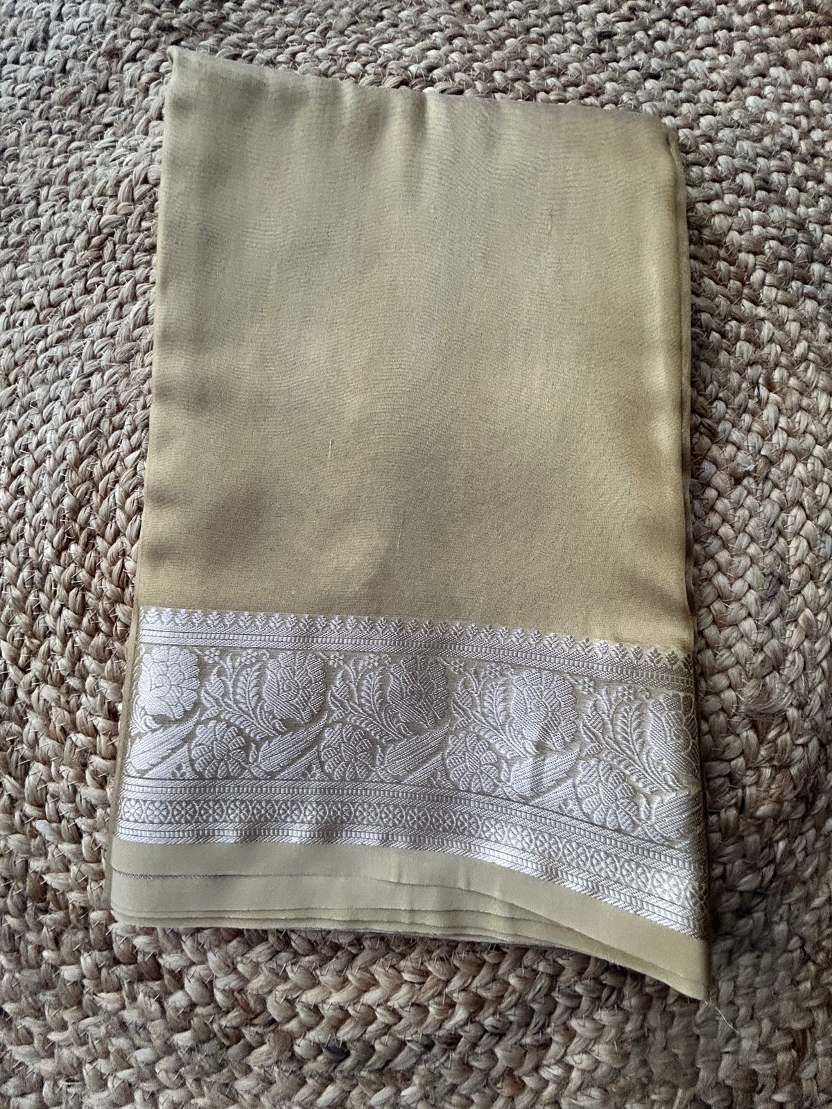 Tissue Silk in Golden Shade Saree