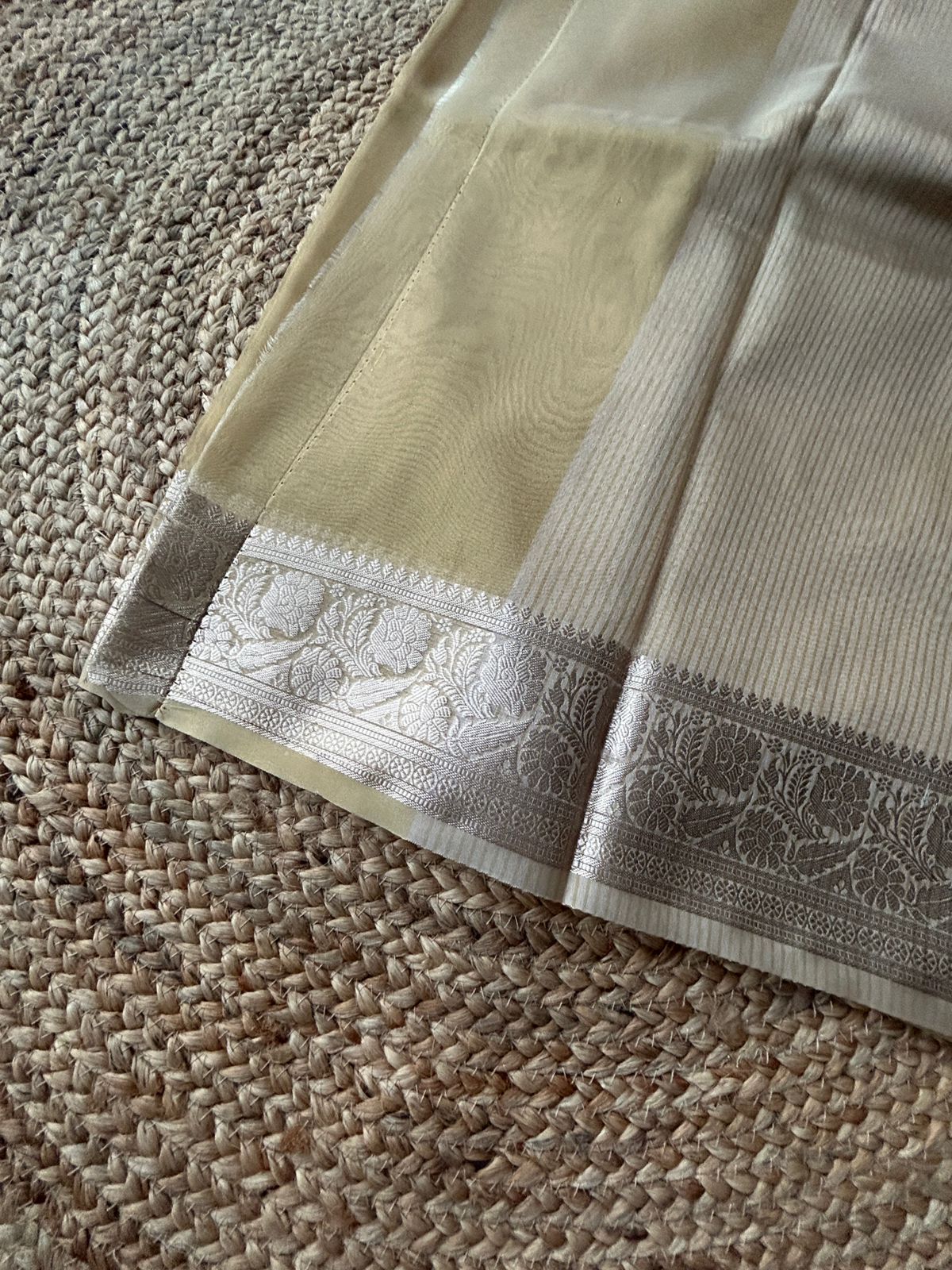Tissue Silk in Golden Shade Saree